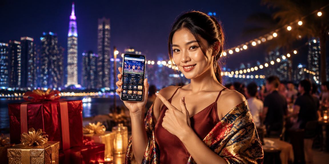 Người dùng tại bãi biển Hồ Chí Minh đăng nhập và chơi casino trên điện thoại