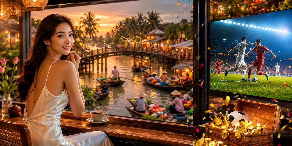 Người dùng tại vùng Mekong thư giãn xem bóng đá và cá cược có kiểm soát bên tách cà phê